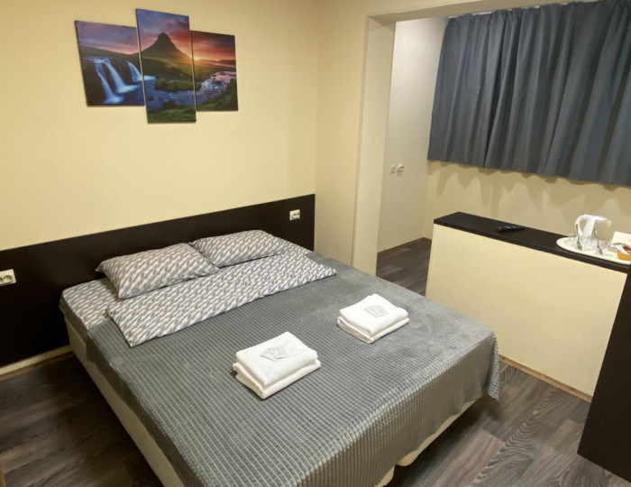 Номер стандарт с 1 двуспальной кроватью - Отель «Северный берег» Мурманск