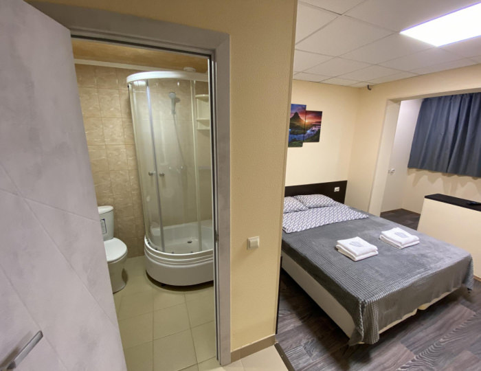 Номер стандарт с 1 двуспальной кроватью - Отель «Северный берег» Мурманск