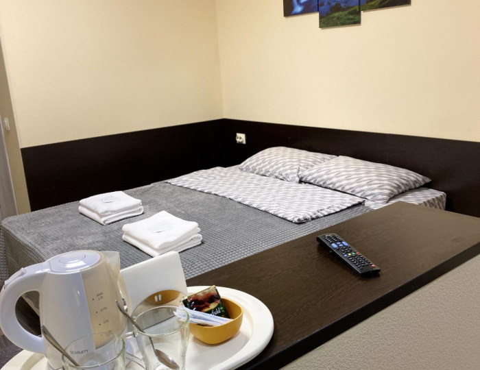 Номер стандарт с 1 двуспальной кроватью - Отель «Северный берег» Мурманск