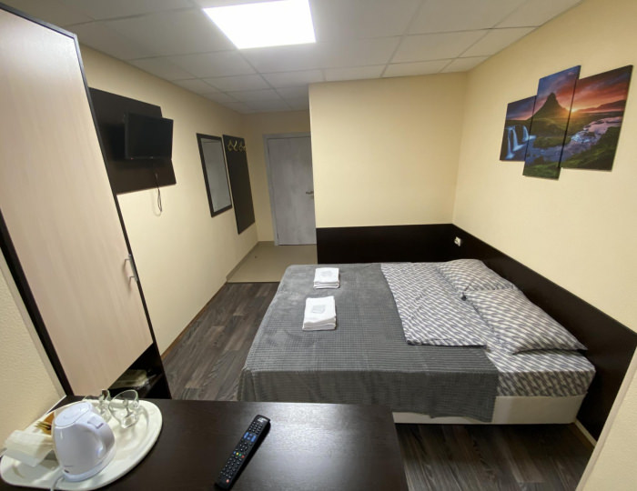 Номер стандарт с 1 двуспальной кроватью - Отель «Северный берег» Мурманск