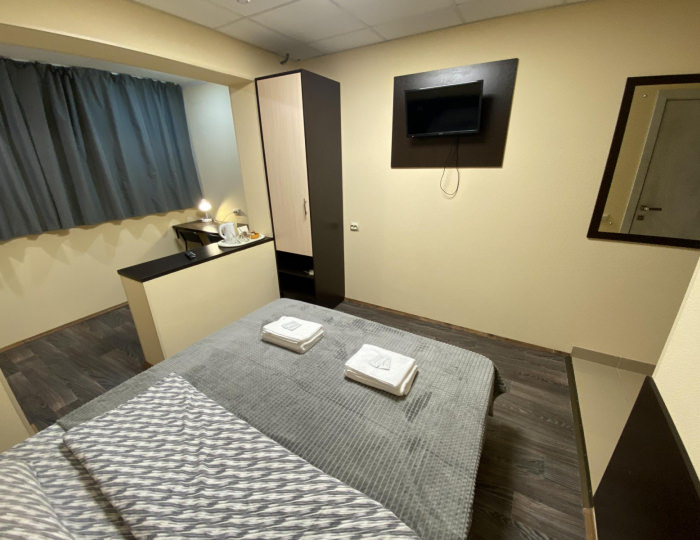 Номер стандарт с 1 двуспальной кроватью - Отель «Северный берег» Мурманск