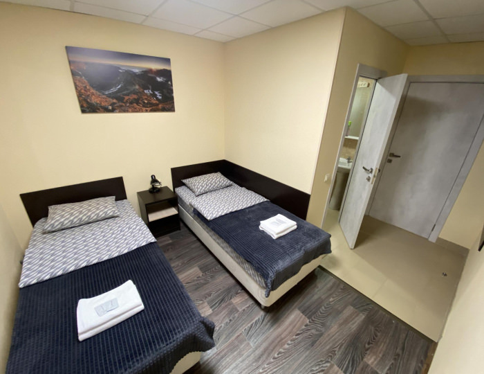 Номер стандарт с 2 односпальными кроватями - Отель «Северный берег» Мурманск