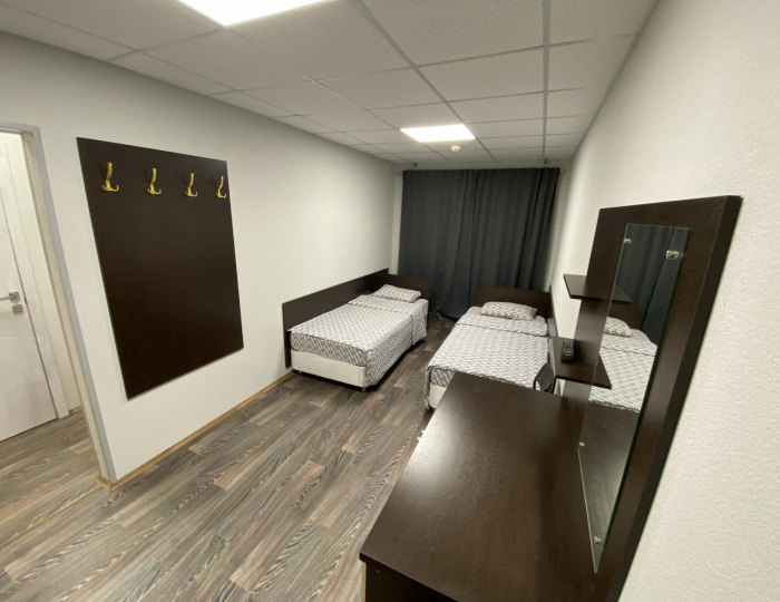 2-комнатный номер стандарт с 3 односпальными кроватями - Отель «Северный берег» Мурманск