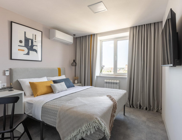 Номер стандарт с 1 двуспальной кроватью - Апарт-отель Apartments & Hotel Trend / Тренд Бузулук