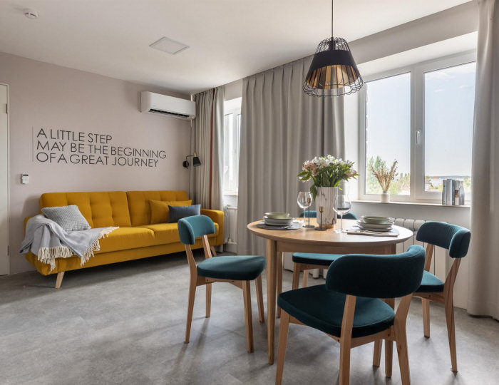 2-комнатные апартаменты стандарт с 1 двуспальной кроватью - Апарт-отель Apartments & Hotel Trend / Тренд Бузулук