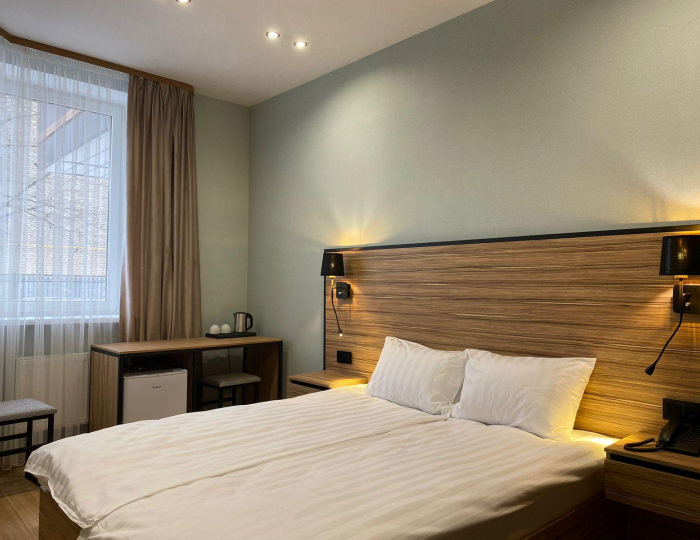 2-местный номер стандарт с 1 двуспальной кроватью - Гостиница «Центральная» Домодедово