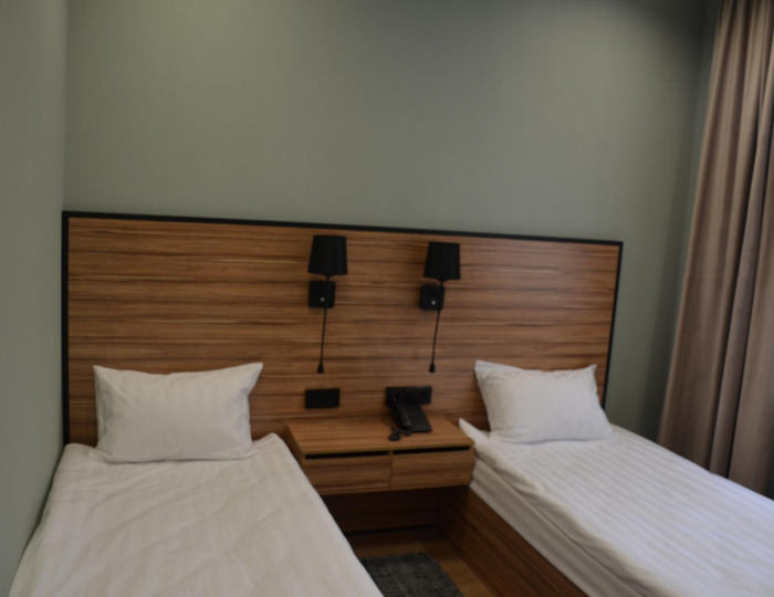 2-местный номер стандарт с 2 односпальными кроватями - Гостиница «Центральная» Домодедово