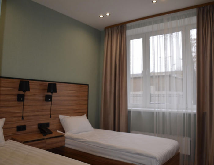 2-местный номер стандарт с 2 односпальными кроватями - Гостиница «Центральная» Домодедово