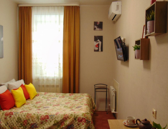 Апартаменты стандарт с 1 двуспальной кроватью - Гостевой дом «Альтаир-22» Барнаул