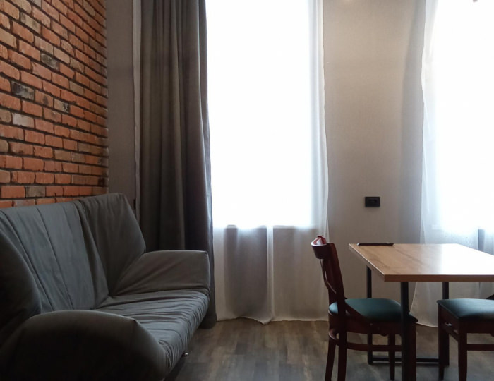 Номер студия с 1 односпальной и 1 двуспальной кроватью - Апарт-отель «Лофт Апарт» Барнаул