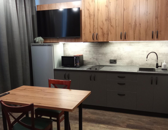 Номер студия с 1 односпальной и 1 двуспальной кроватью - Апарт-отель «Лофт Апарт» Барнаул