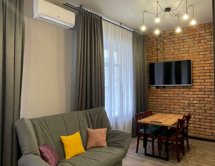 Номер студия с 1 односпальной и 1 двуспальной кроватью - Апарт-отель «Лофт Апарт» Барнаул