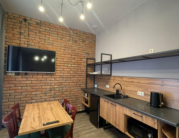 Номер студия с 1 односпальной и 1 двуспальной кроватью - Апарт-отель «Лофт Апарт» Барнаул