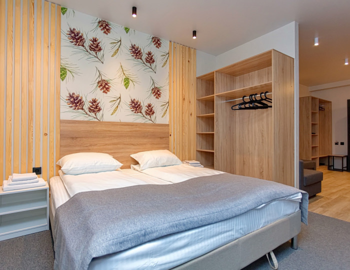 Апартаменты 2-местный №1,4,5,8 - Апарт-отель «Кедровый двор» Шерегеш