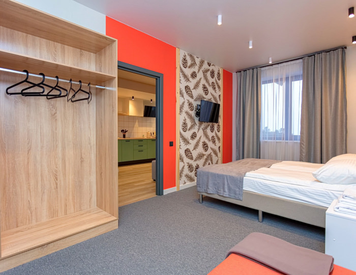 Апартаменты 2-местный 2 комнатный №3,7 - Апарт-отель «Кедровый двор» Шерегеш