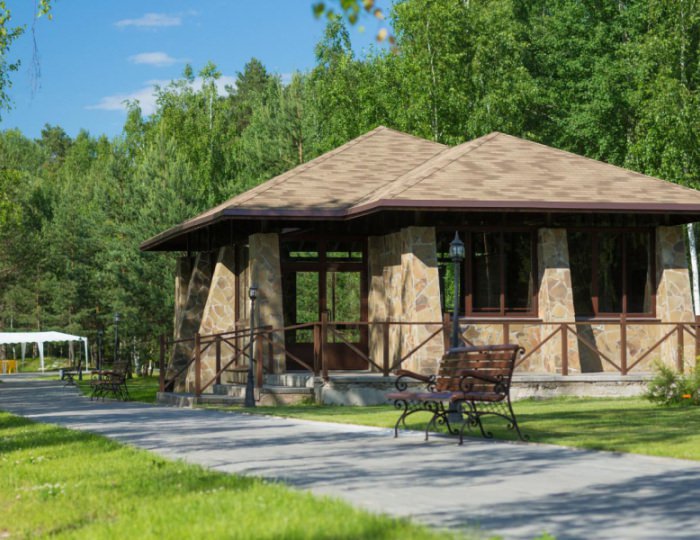 Залы у Озера «Виноградный» и «Жасминовый» - Парк-отель «Анива»