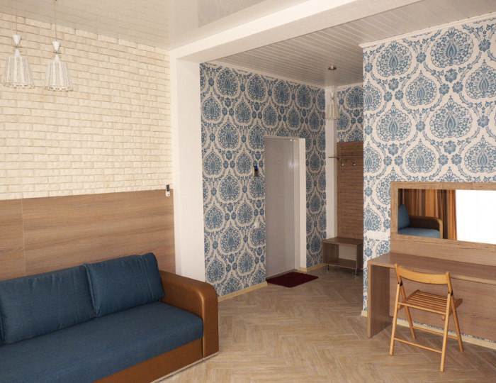 Апартаменты 2-местные 1-комнатные с кухней и балконом - Гостевой дом «МНБ Поповка» Поповка