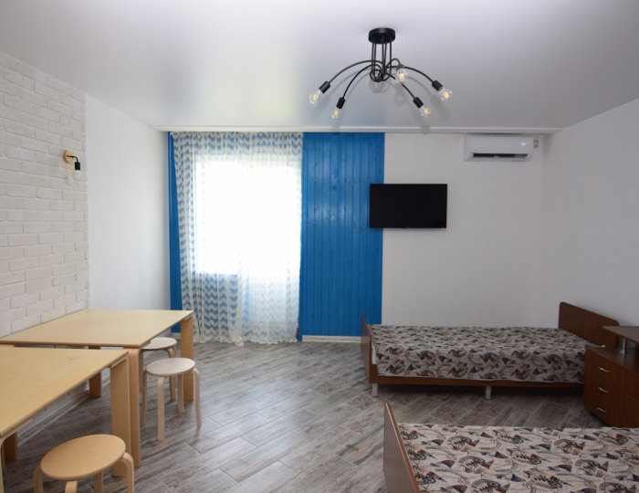 Апартаменты 6-местные 3-комнатные тип 2 с кухней - Гостевой дом «МНБ Поповка» Поповка