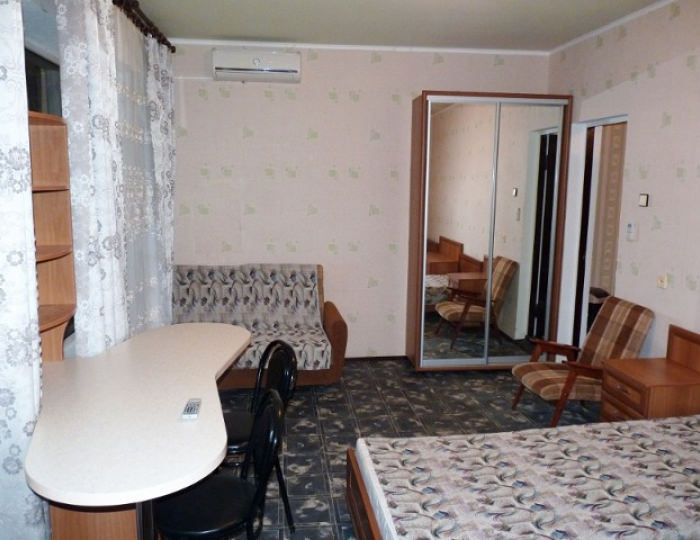 Полулюкс 2-местный 1-комнатный с террасой тип 1 - Гостевой дом «МНБ Поповка» Поповка