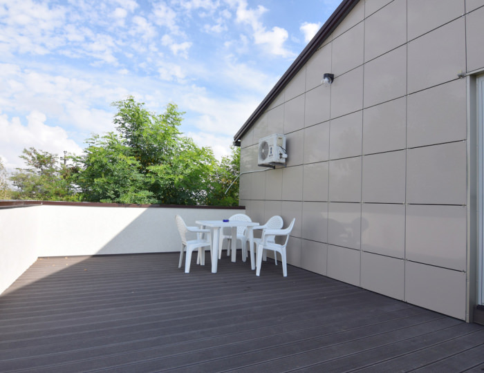 Полулюкс 2-местный 1-комнатный с террасой тип 2 - Гостевой дом «МНБ Поповка» Поповка