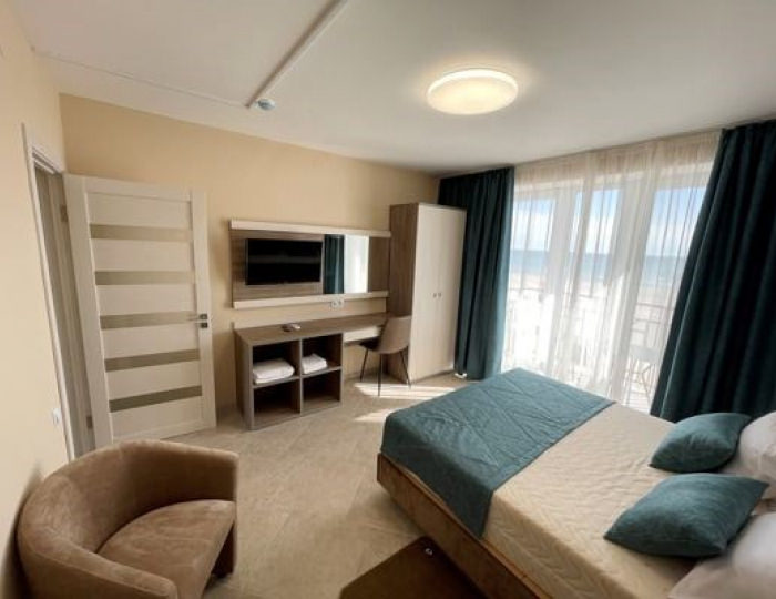 Делюкс 5-местный 2-комнатный с видом на море - Отель Parus / Парус Поповка