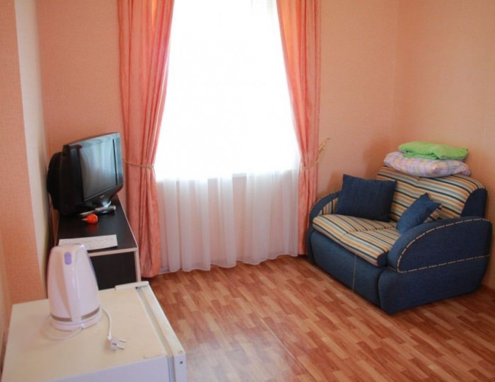 Улучшенный 3-местный 1-комнатный 1 кроватью и раскладным диваном - Отель Parus / Парус Поповка