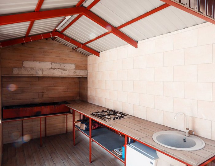 Беседка с мангалом - Отель «Голден Резорт» Новомихайловский