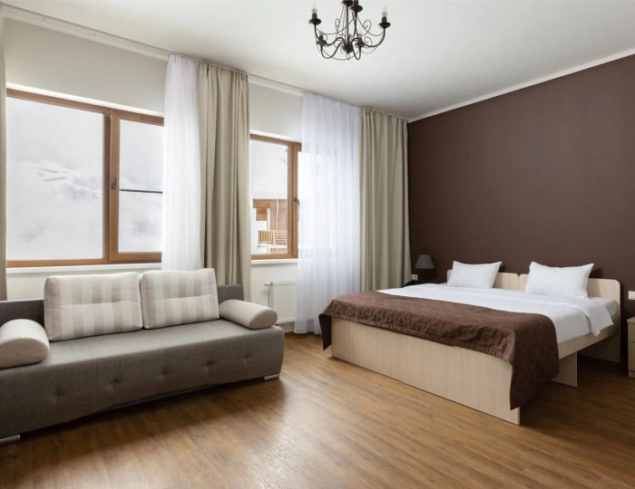 2-комн. семейный с балконом - Отель Ski Village / Ски Вилладж Красная Поляна