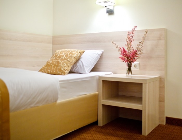 Номер категории «Эконом» c двуспальной кроватью (без окна) - Отель SkyPoint / СкайПоинт Шереметьево