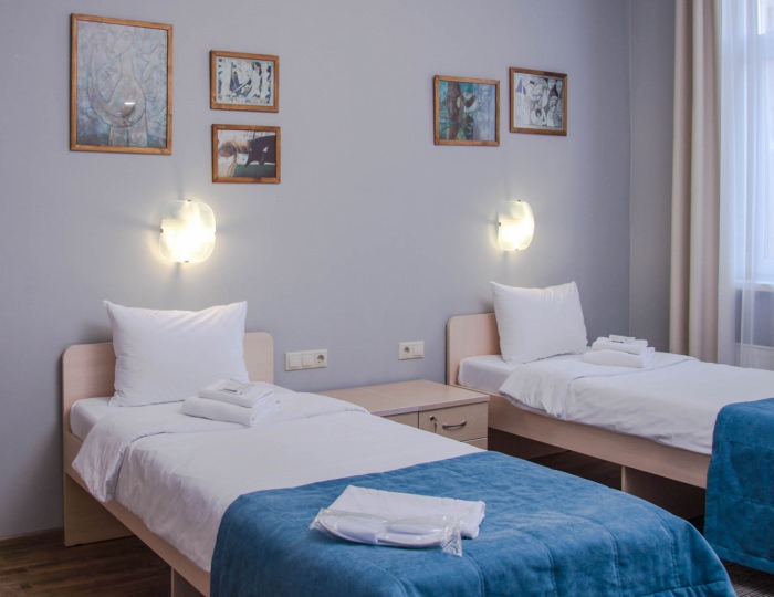 Двухместный номер в блоке с общим санузлом - Отель «28» Роза Хутор