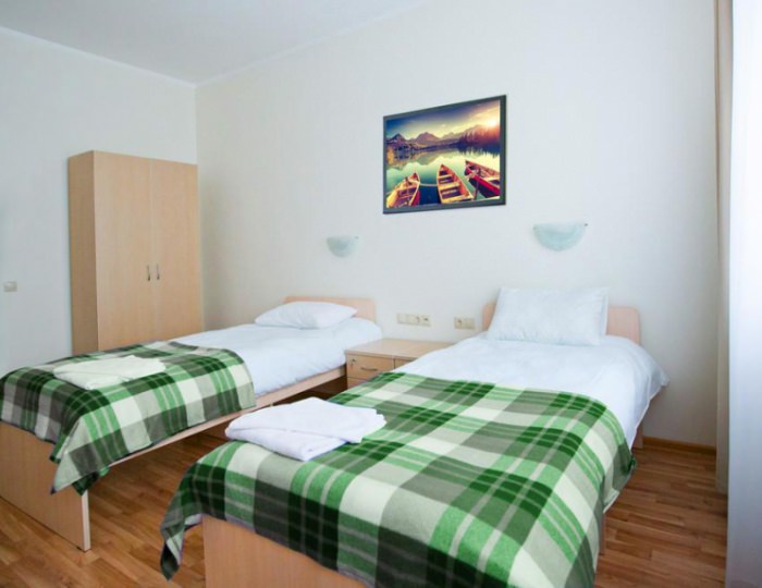 Небольшой двухместный номер - Отель «Приют Панды»