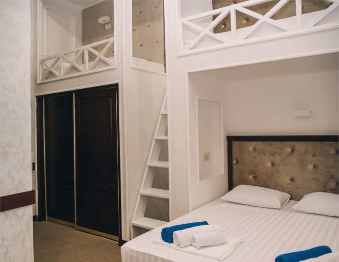 Семейный комфорт 4-х местный, двуспальная кровать (корпус Пушкино) - Парк-отель «Джубга»