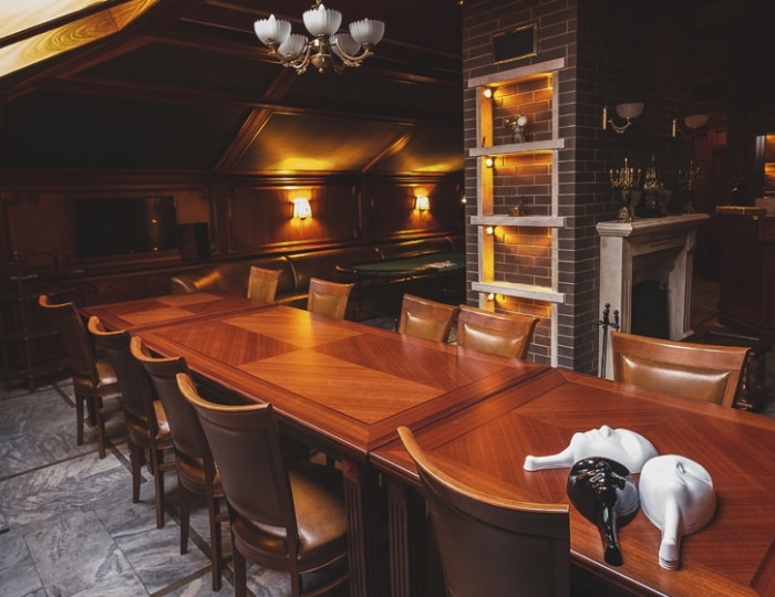 Зал ресторана «Братья Райт» - Парк-отель «Русский» (бывш. «Дракино»)