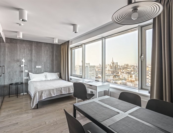 Студия The Highest floors - Апарт-отель Intermark Residence / Интермарк Резиденс