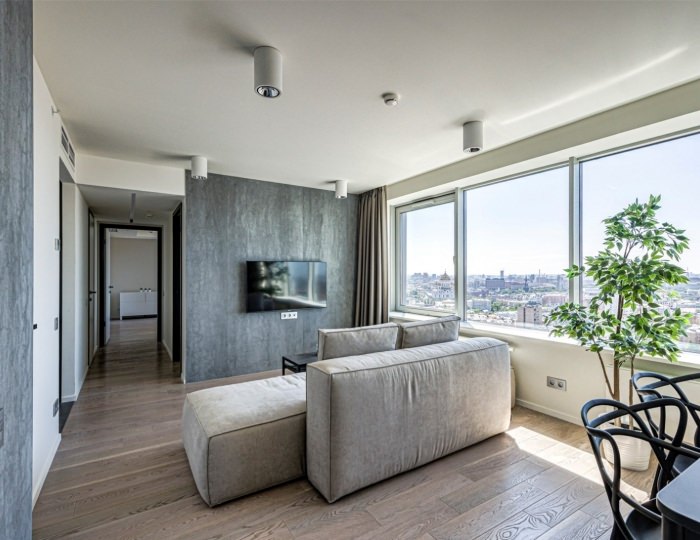 Апартаменты с 2 спальнями the Highest floors - Апарт-отель Intermark Residence / Интермарк Резиденс
