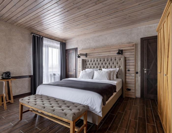 Номер люкс с 1 двуспальной кроватью - SPA-Отель «Хюгге на озере» Санкт-Петербург