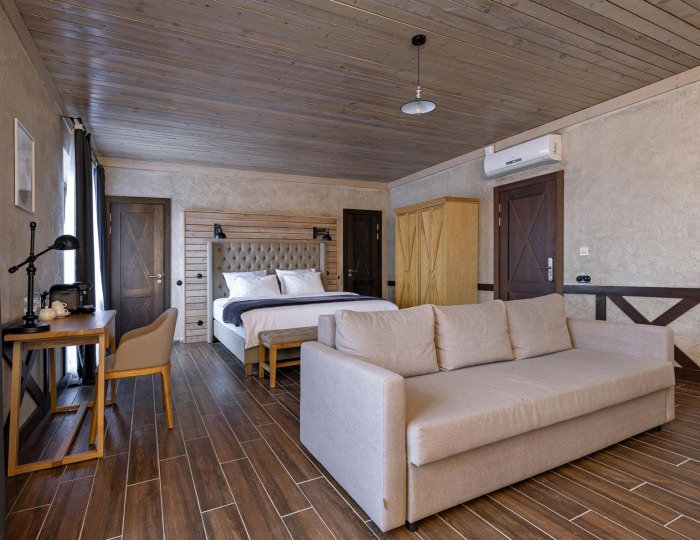 Номер люкс с 1 двуспальной кроватью - SPA-Отель «Хюгге на озере» Санкт-Петербург