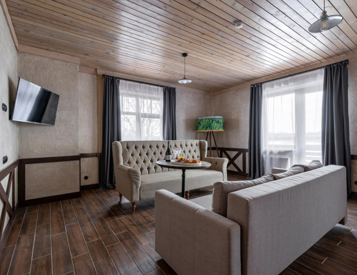 Номер люкс с 1 двуспальной кроватью - SPA-Отель «Хюгге на озере» Санкт-Петербург