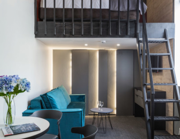 Студия 2-мест. 2-уров. с кухней - Гостиница Greenfeel Smolensk / Гринфил Смоленск