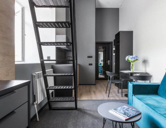 Студия 2-мест. 2-уров. с кухней - Гостиница Greenfeel Smolensk / Гринфил Смоленск