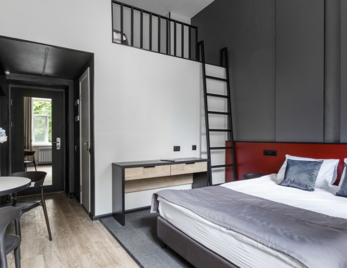 Студия 4-мест. 2-уров. - Гостиница Greenfeel Smolensk / Гринфил Смоленск