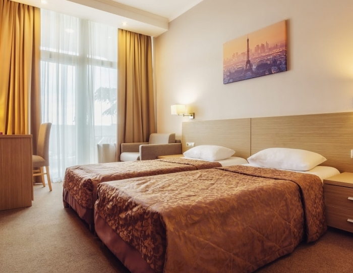 Стандартный 2-местный 1-комнатный  DBL/TWIN, корпус 5-7 - Санаторий «Заполярье» Сочи