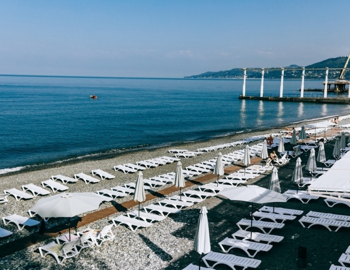 Собственный пляж - Санаторий «Заполярье» Сочи