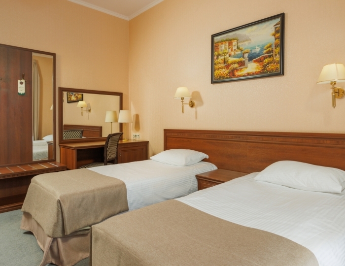 Комфорт 2-местный 1-комнатный К1К2м1к1 (1 корпус) - Клинический санаторий «Металлург» Сочи