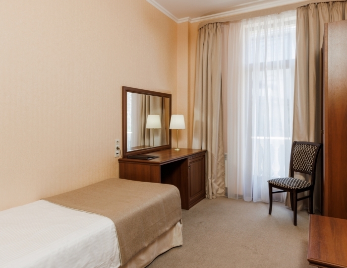 Стандарт 1К1м1к1,1-местный 1-комнатный 1корпус,12,2 кв.м - Клинический санаторий «Металлург» Сочи