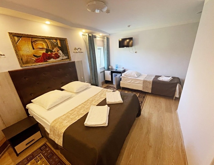 Номер стандарт семейный с 1 односпальной и 1 двуспальной кроватью - Гостиница «Музеон»