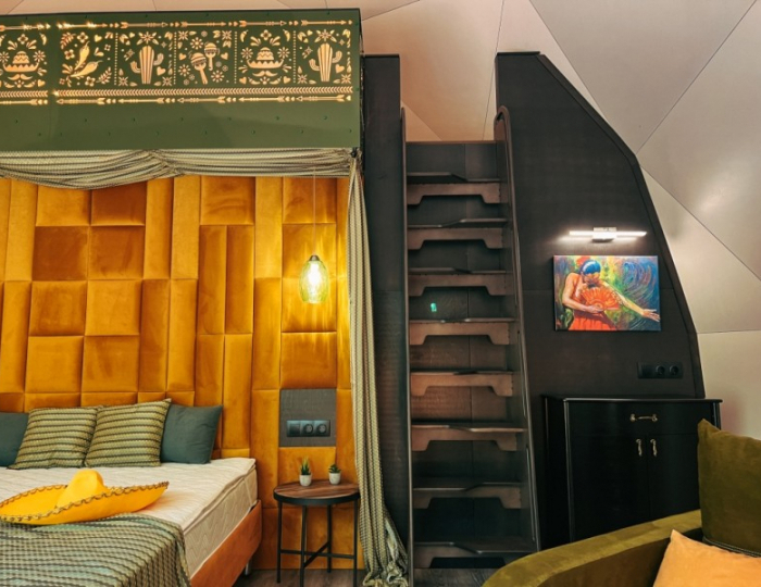 Геокупол Сьют "Жаркая Мексика" - Глэмпинг Vazuza Love / Вазуза Лав Лебедки