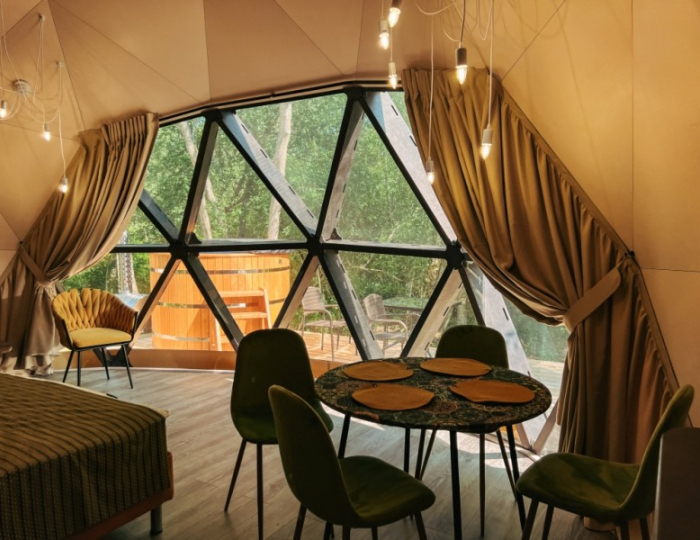 Геокупол Сьют "Жаркая Мексика" - Глэмпинг Vazuza Love / Вазуза Лав Лебедки