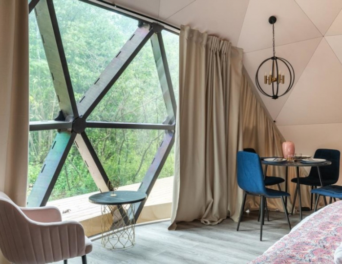 Геокупол Сьют"Индия" - Глэмпинг Vazuza Love / Вазуза Лав Лебедки