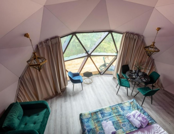 Геокупол Сьют "Пряный Марракеш" - Глэмпинг Vazuza Love / Вазуза Лав Лебедки